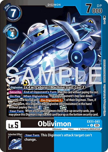 Oblivimon [EX11-041] (Limited Foil) [Dawn of Liberator] | Total Play