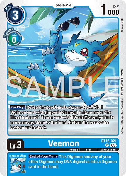 Veemon [BT12-021] [Advanced Booster Digimon Generation] | Total Play