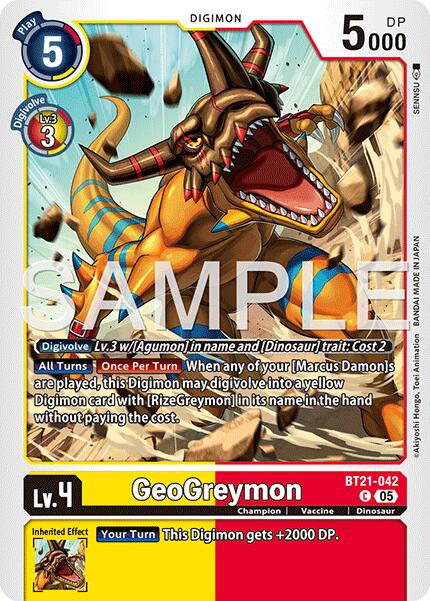 GeoGreymon [BT21-042] [Advanced Booster Digimon Generation] | Total Play