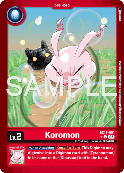 Koromon [EX11-001] (Limited Foil) [Dawn of Liberator] | Total Play