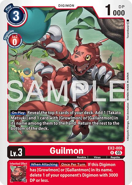Guilmon [EX2-008] [Advanced Booster Digimon Generation] | Total Play