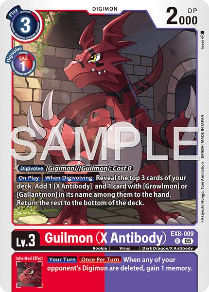 Guilmon [EX8-009] (X Antibody) [Advanced Booster Digimon Generation] | Total Play