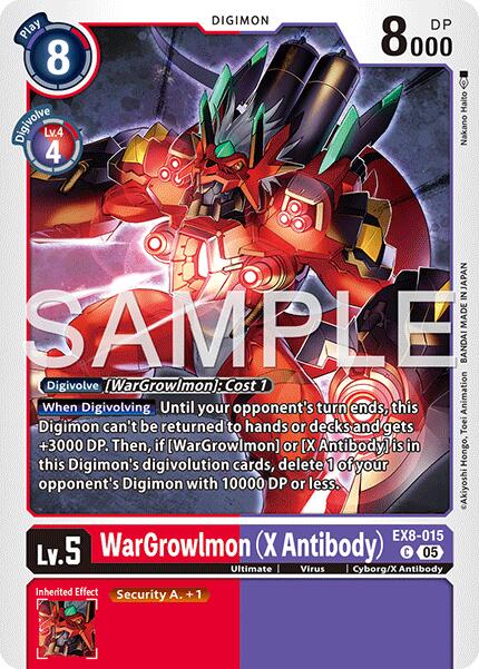 WarGrowlmon [EX8-015] (X Antibody) [Advanced Booster Digimon Generation] | Total Play