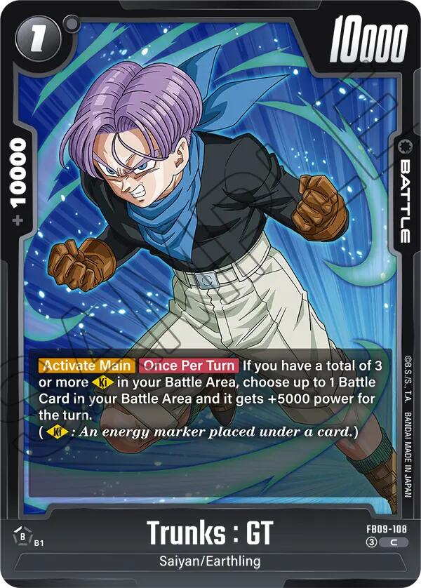 Trunks : GT (FB09-108) [Dual Evolution] | Total Play