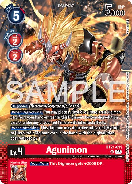 Agunimon [BT21-013] (Event Pack 9) [World Convergence] | Total Play