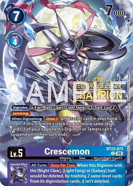 Crescemon [BT22-073] (Regionals 26-27 Season 1 Champion) [Cyber Eden] | Total Play
