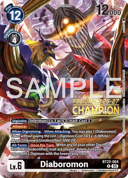 Diaboromon [BT22-064] (Regionals 26-27 Season 1 Champion) [Cyber Eden] | Total Play