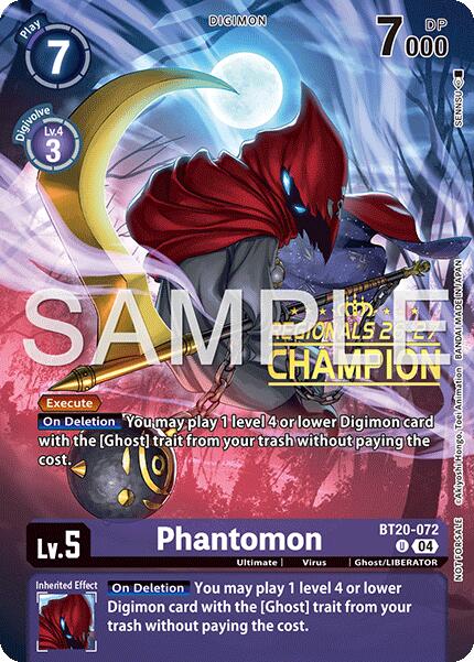 Phantomon [BT20-072] (Regionals 26-27 Season 1 Champion) [Release Special Booster Ver.2.5 Promos] | Total Play