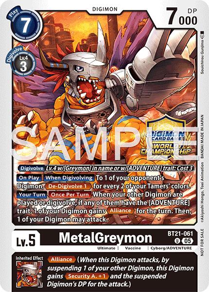 MetalGreymon [BT21-061] (World Championship 26–27 Regionals Season 1) [World Convergence] | Total Play