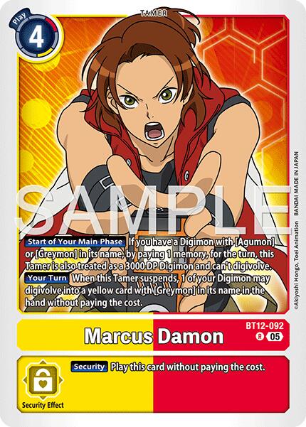 Marcus Damon [BT12-092] [Advanced Booster Digimon Generation] | Total Play