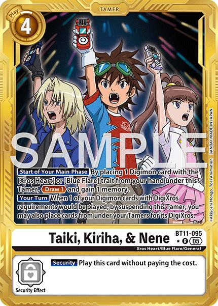 Taiki, Kiriha, & Nene [BT11-095] (Alternate Art) [Advanced Booster Digimon Generation] | Total Play