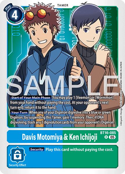 Davis Motomiya & Ken Ichijoji [BT16-085] [Advanced Booster Digimon Generation] | Total Play