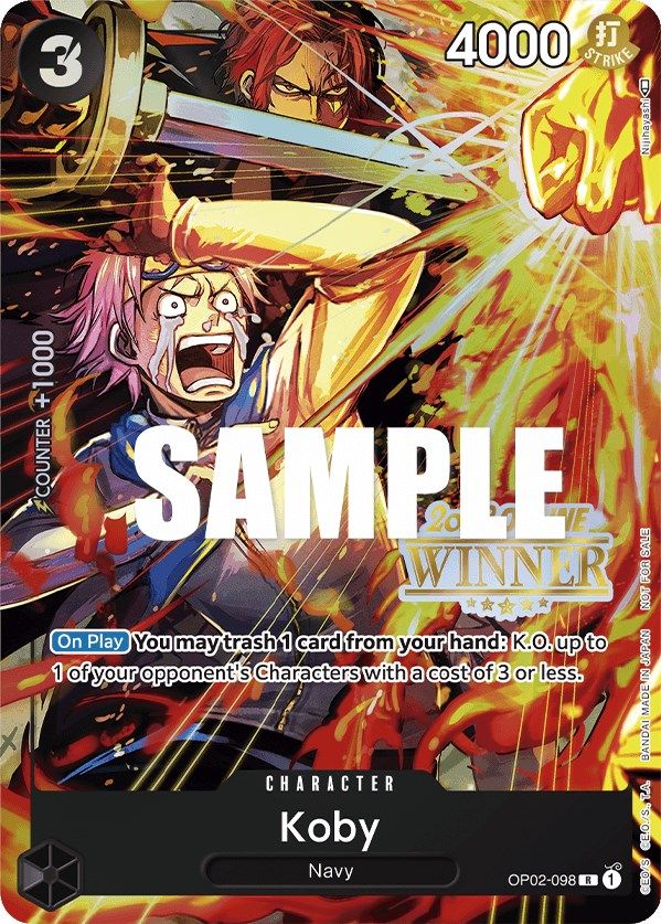 Koby (Online Regional 2023) [Winner] [One Piece Promotion Cards] | Total Play