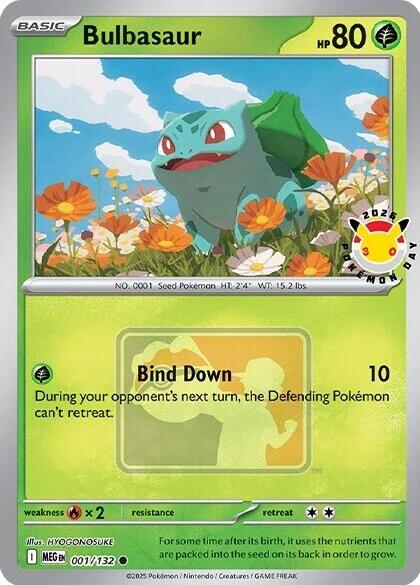 Bulbasaur (001/132) (Pokemon Day 2026) [Miscellaneous Cards] | Total Play