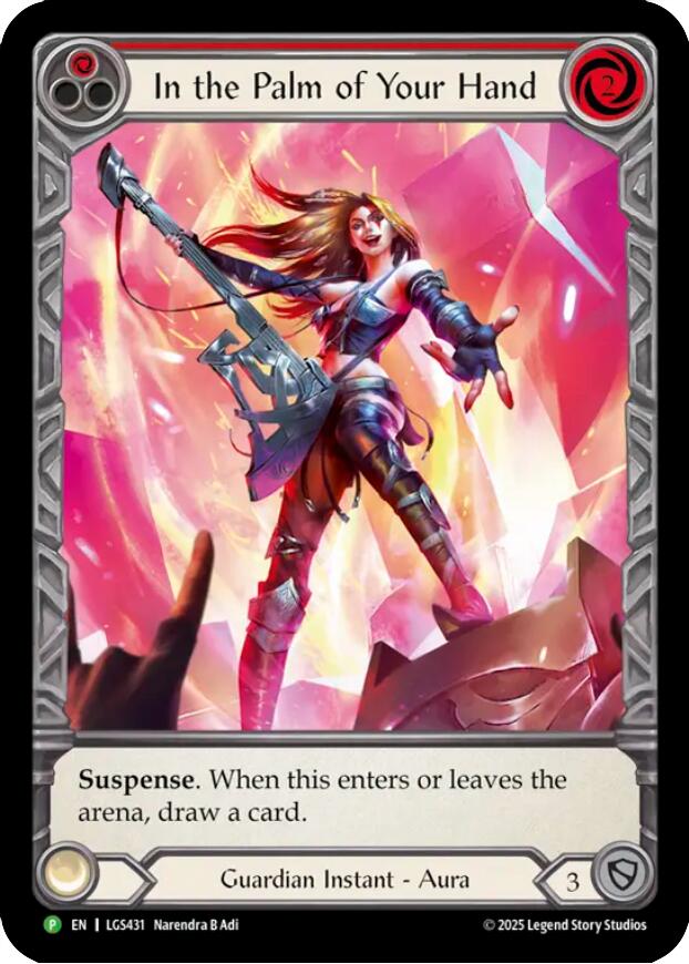 In the Palm of Your Hand [LGS431] (Promo)  Cold Foil | Total Play