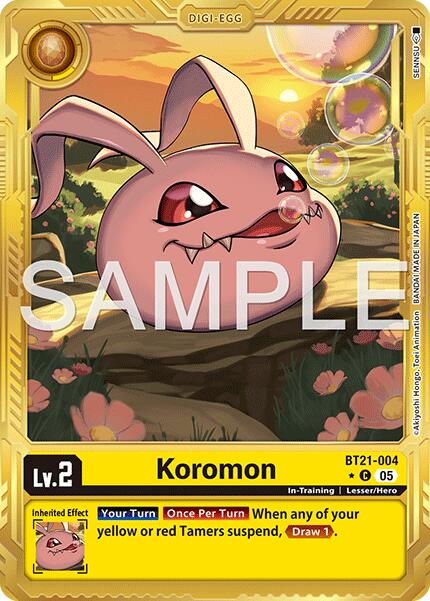 Koromon [BT21-004] (Alternate Art) [Advanced Booster Digimon Generation] | Total Play