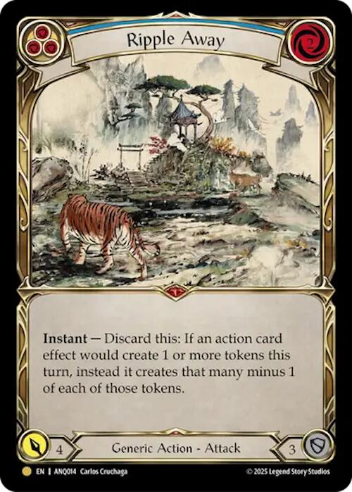 Ripple Away (Blue) (Gold) [ANQ014] (Compendium of Rathe - Antiquity Pack) | Total Play