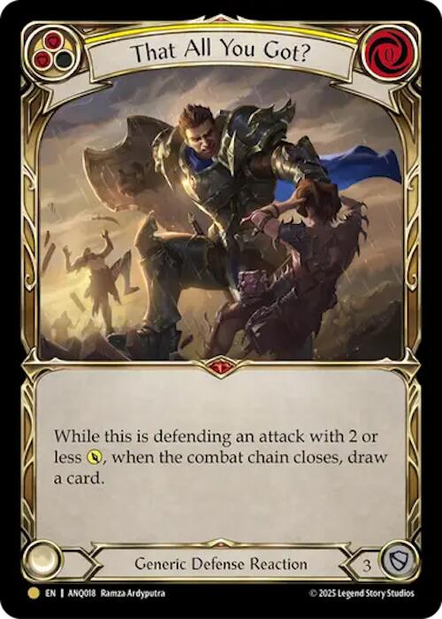 That All You Got (Yellow) (Gold) [ANQ018] (Compendium of Rathe - Antiquity Pack)  Rainbow Foil | Total Play