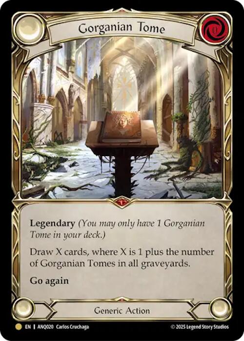 Gorganian Tome (Gold) [ANQ020] (Compendium of Rathe - Antiquity Pack)  Rainbow Foil | Total Play
