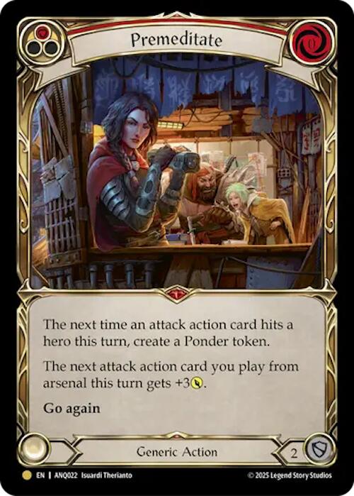 Premeditate (Red) (Gold) [ANQ022] (Compendium of Rathe - Antiquity Pack) | Total Play