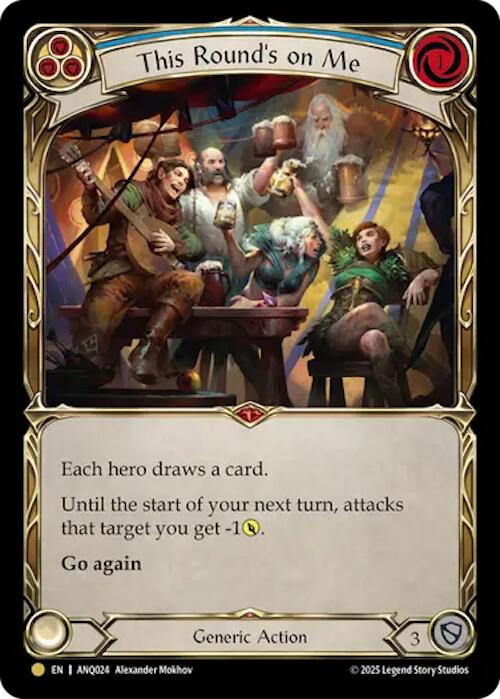 This Rounds On Me (Blue) (Gold) [ANQ024] (Compendium of Rathe - Antiquity Pack) | Total Play