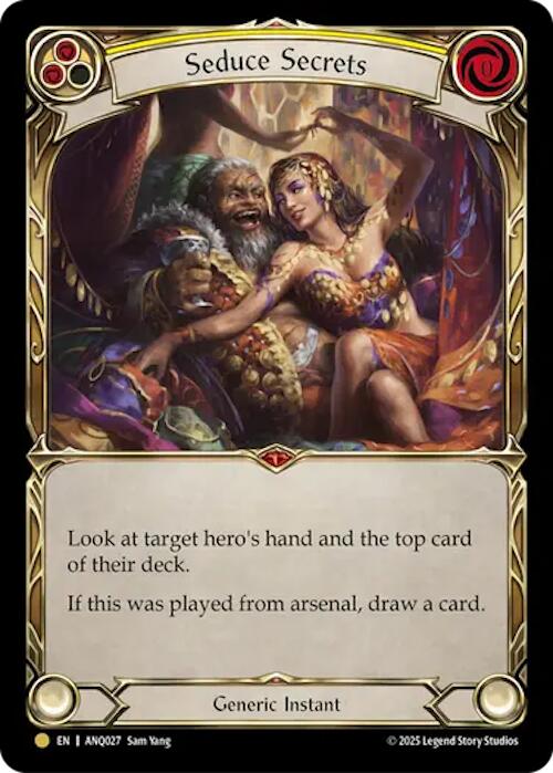 Seduce Secrets (Yellow) (Gold) [ANQ027] (Compendium of Rathe - Antiquity Pack) | Total Play