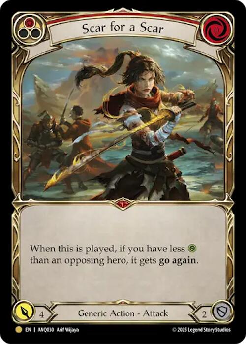 Scar For A Scar (Red) (Gold) [ANQ030] (Compendium of Rathe - Antiquity Pack) | Total Play