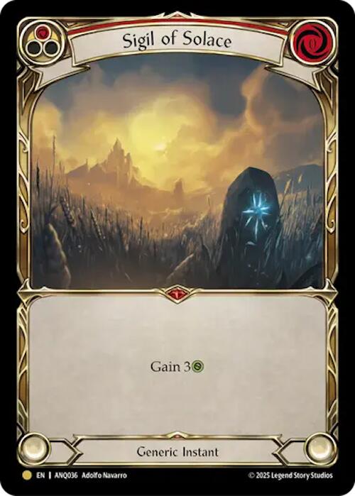Sigil Of Solace (Red) (Gold) [ANQ036] (Compendium of Rathe - Antiquity Pack) | Total Play