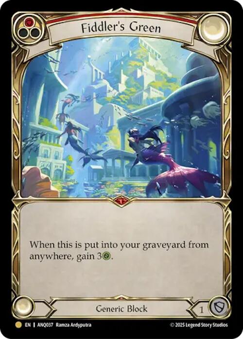 Fiddlers Green (Red) (Gold) [ANQ037] (Compendium of Rathe - Antiquity Pack) | Total Play