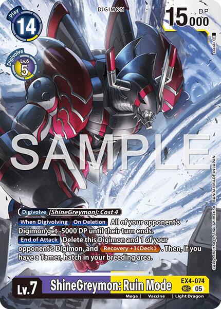 ShineGreymon: Ruin Mode [EX4-074] [Advanced Booster Digimon Generation] | Total Play
