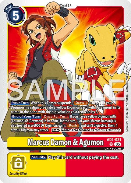 Marcus Damon & Agumon [AD1-021] [Advanced Booster Digimon Generation] | Total Play