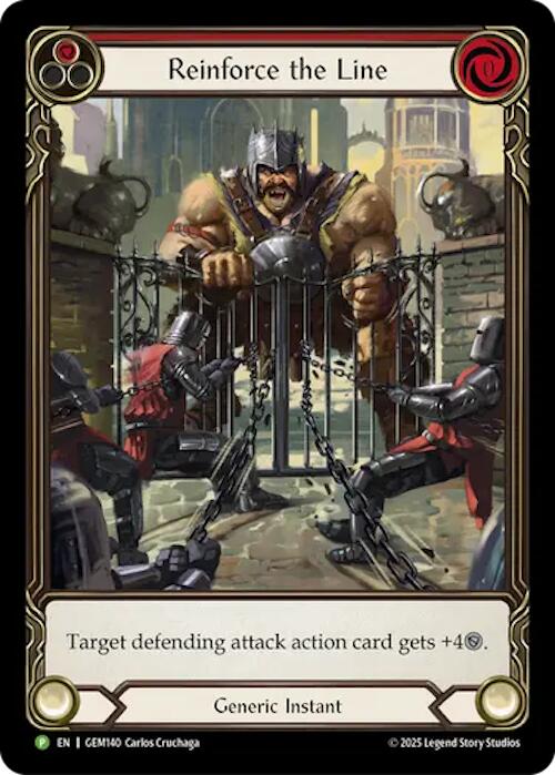 Reinforce the Line [GEM140] (GEM Pack 4)  Rainbow Foil | Total Play