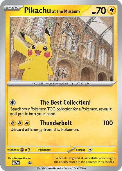 Pikachu at the Museum [Mega Evolution Promo] | Total Play