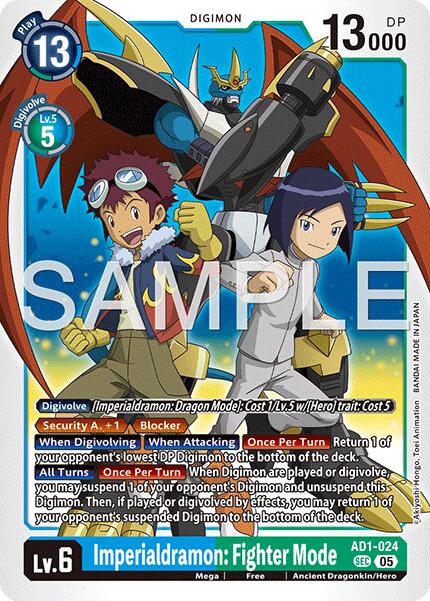 Imperialdramon: Fighter Mode [AD1-024] [Advanced Booster Digimon Generation] | Total Play