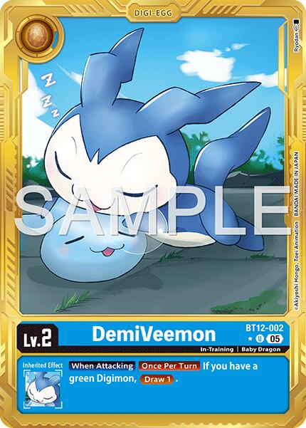 DemiVeemon [BT12-002] (Gold Border) [Advanced Booster Digimon Generation] | Total Play