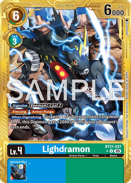 Lighdramon [BT21-037] (Gold Border) [Advanced Booster Digimon Generation] | Total Play