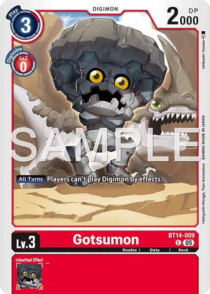Gotsumon [BT14-009] (Foil Reprint) [Advanced Booster Digimon Generation] | Total Play