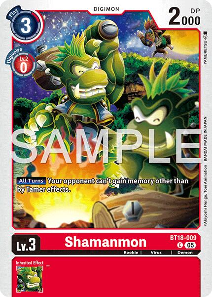 Shamanmon [BT18-009] (Foil Reprint) [Advanced Booster Digimon Generation] | Total Play