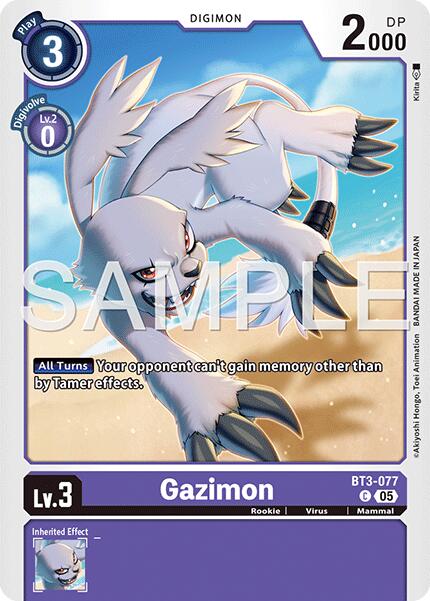 Gazimon [BT3-077] (Foil Reprint) [Advanced Booster Digimon Generation] | Total Play