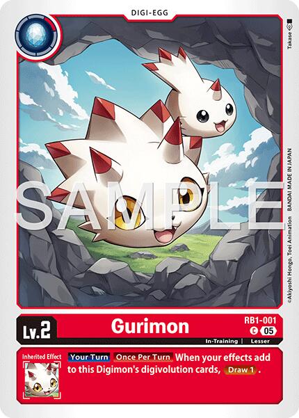 Gurimon [RB1-001] (Reprint) [Advanced Booster Digimon Generation] | Total Play