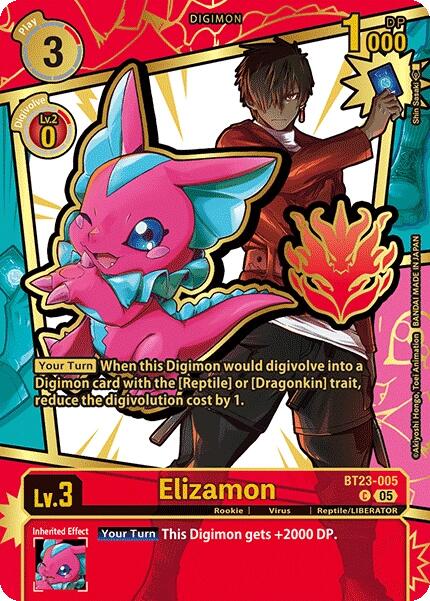 Elizamon [BT23-005] (Rare Pull) [Dawn of Liberator] | Total Play