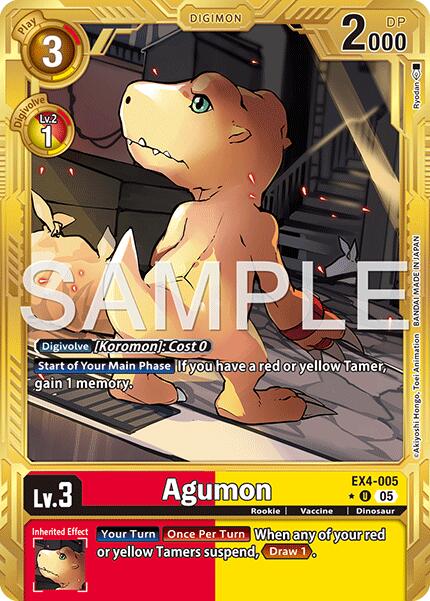 Agumon [EX4-005] - EX4-005 (Gold Border) [Advanced Booster Digimon Generation] | Total Play