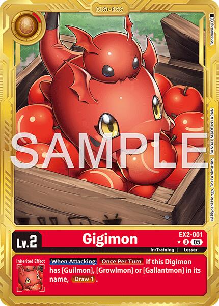 Gigimon [EX2-001] (Gold Border) [Advanced Booster Digimon Generation] | Total Play