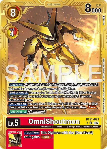OmniShoutmon [BT21-021] (Gold Border) [Advanced Booster Digimon Generation] | Total Play
