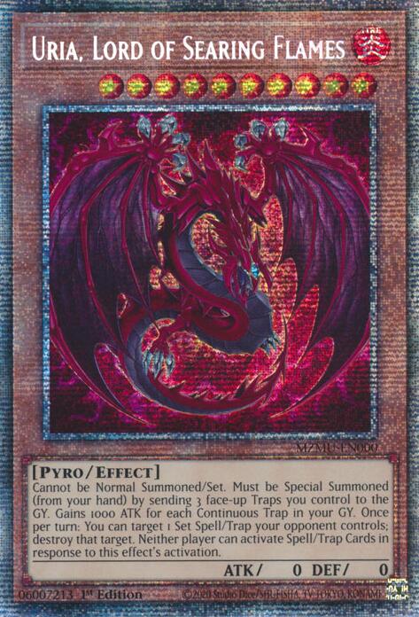 Uria, Lord of Searing Flames (Starlight Rare) [MZMU-EN000] Starlight Rare | Total Play