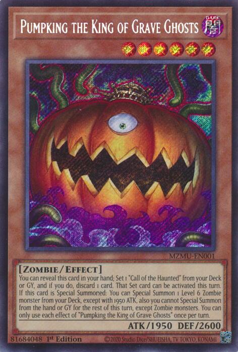 Pumpking the King of Grave Ghosts [MZMU-EN001] Secret Rare | Total Play
