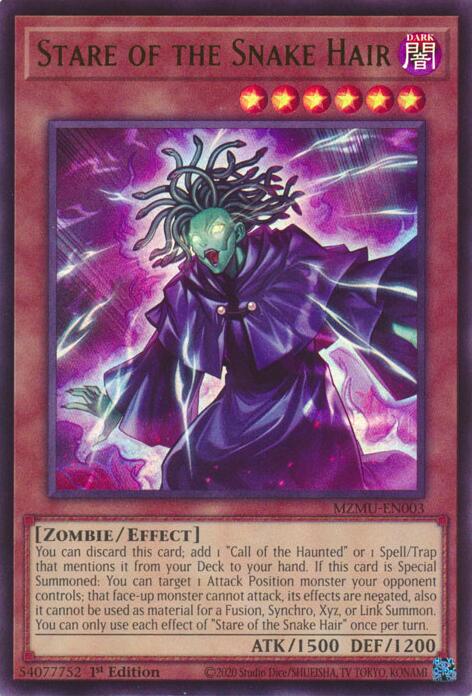 Stare of the Snake Hair [MZMU-EN003] Ultra Rare | Total Play