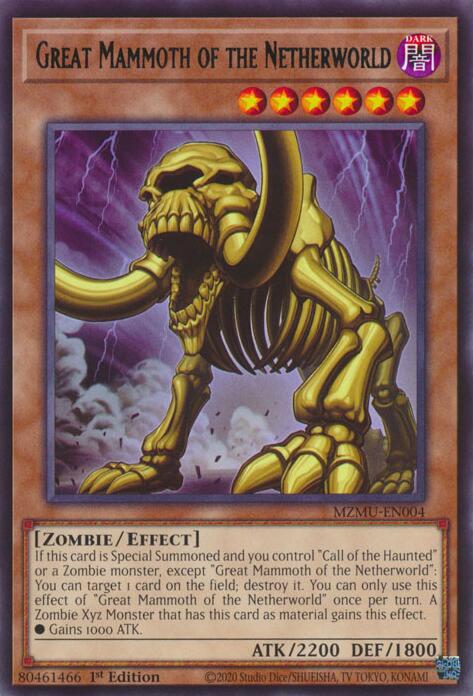 Great Mammoth of the Netherworld [MZMU-EN004] Rare | Total Play