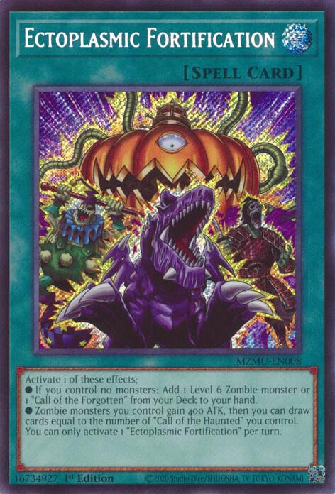 Ectoplasmic Fortification [MZMU-EN008] Secret Rare | Total Play