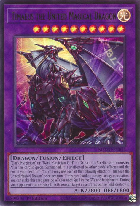 Timaeus the United Magical Dragon [MZMU-EN012] Ultra Rare | Total Play